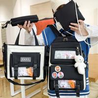 Mochila escolar Kawaii para niños y niñas, bolsa para ordenador portátil, para estudiantes, 5 piezas, 2023 - details 25