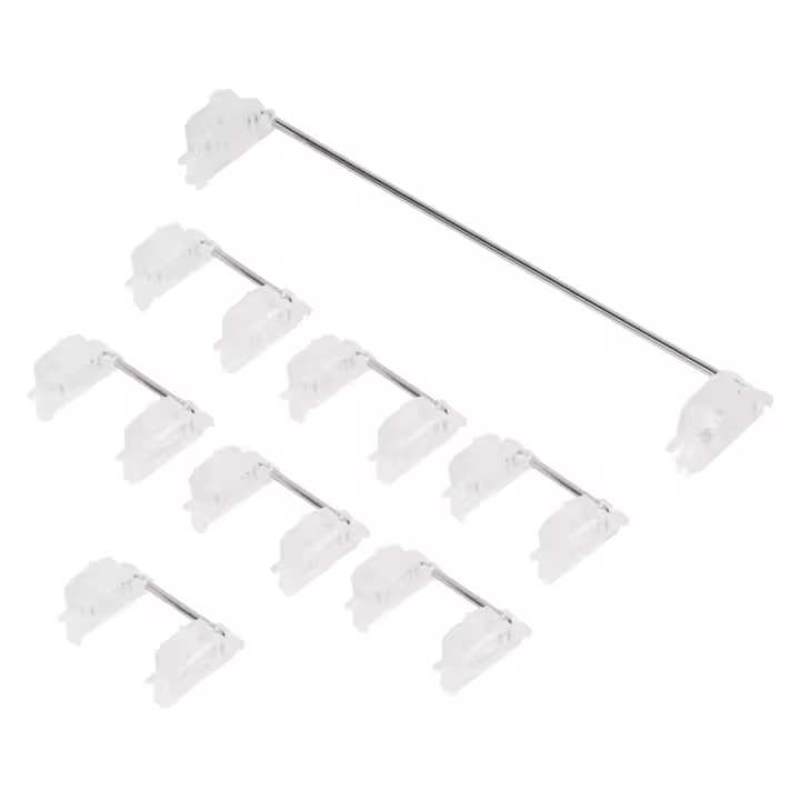 Teclado mecánico Cherry Mx Switch, estabilizador de cereza montado en Pcb, funda transparente 6,25u, modificador de teclas, estabilizador - 1