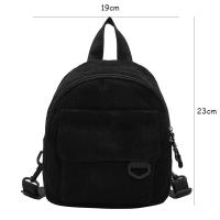 Bolsos de pana pequeños para mujer, Mini mochila para estudiantes, mochilas de moda - details 6