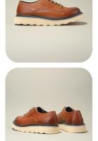 Nuevos zapatos de cuero para hombre, de cuero genuino de alta gama, zapatos de cuero vacuno puro con suela blanda - details 4