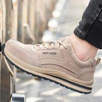 Zapatos de Trabajo para Hombres Botas a Prueba de Punturas, Pisa Fuerte, Antichoque, Zapatillas de Moda - details 12