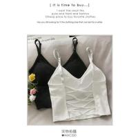 Top Deportivo para Mujer Camisola sin Mangas con Sujetador Incorporado Color Sólido Estilo Crop - details 0