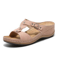 Sandalias 2025 con diamantes de imitación, punta redonda, tacón plano, estilo hueco, zapatos cómodos de mujer para verano - details 4