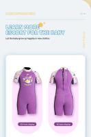 Traje de neopreno de 2,5mm para niños, traje de baño grueso de una pieza para niñas a prueba de frío, buceo, surf, snorkeg - details 8