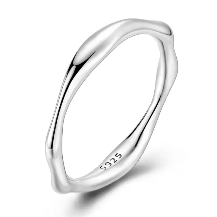 Anillo Simple de diamantes de plata esterlina 925 para mujer, joyería de boda, regalos - 1