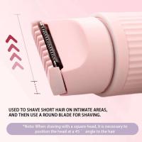 Recortador de Bikini pequeño 2 en 1 para mujer, removedor eléctrico recargable, afeitadora portátil para recortar el pelo en seco y húmedo - details 9