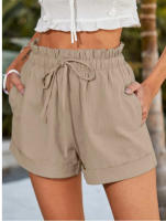 Shorts de Verano Cómodos para Mujer en Poliéster Pantalones Rectos y Sueltos para Venta - details 16