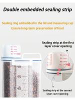 Tarro de Almacenamiento de Comida para Mascotas de Plástico 1.5L/2L con Taza de Medida - details 9