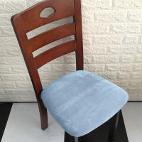 Fundas para cojines de asiento súper suaves de tela de terciopelo, fundas elásticas para sillas, para Hotel, banquete, comedor, sala de estar, 1/2/4/6 piezas - details 19