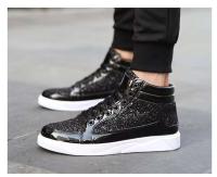 Zapatillas Retro de buena calidad para hombre, zapatos dorados de tendencia a la moda con cierre de cordones, forro de malla para temporada de otoño - details 11
