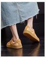 Zapatillas de deporte de suela gruesa para mujer Zapatos de tenis de corte bajo brillantes a la moda - details 2