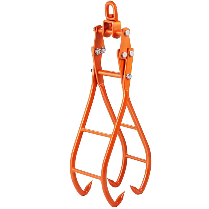 SucceBuy Gancho de garra para madera de 28 pulgadas, pinza para troncos de 4 garras, pinzas de elevación giratorias de acero, diseño de garras de águila, capacidad de 2205 libras - 1