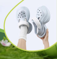 Xiaoman Zapatos con agujeros en la cintura para mujer, novedad de verano, súper populares, versátiles, suela gruesa, aumento de altura, antideslizantes, informales - details 31