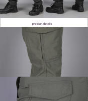 Pantalones De Ciudad Para Hombre Cargo Resistentes Al Agua Y Algodón Pantalones Casuales Multi-bolsillos Y Secado Rápido - details 18