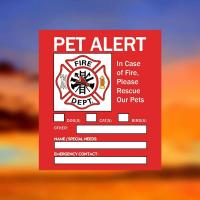 Pegatinas de Ventana Estáticas Pet Alert Paquete de 4 Señal de Rescate para Mascotas en Emergencias - details 7