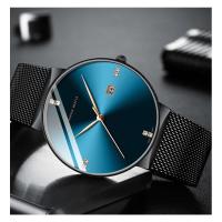 Reloj de Negocios Elegante de Acero Inoxidable Resistente al Agua, Movimiento de Cuarzo, Correa de Cuero Marca Superior - details 12