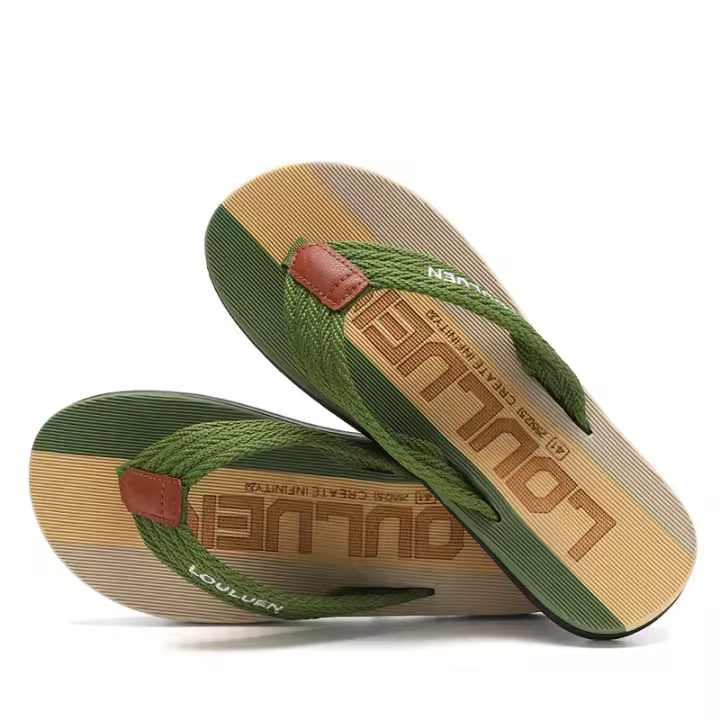 Nuevas chanclas de los hombres zapatillas de verano de los hombres antideslizante tendencia de la moda de la playa al aire libre zapatillas frescas - 1