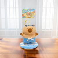 Llavero de capibara de peluche suave de dibujos animados, estilo isla, colgante para bolso, muñecos de capibara, adornos colgantes, lindo llavero para coche, regalos - details 5