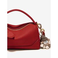 Bolso De Almohada Portátil Rojo Vintage Bolso De Viaje Mensajero De Hombro - details 4