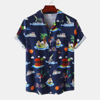 Camisa de manga corta para hombre, Camisa ajustada con estampado de flores fragmentadas, serie CS, primavera y verano, 2024 - details 50