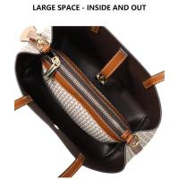 CH Hombro Elegante Ligero Simple Gran Capacidad Casual Resistente Marca Bolso de mujer Práctico con bolsos Color puro Mochila de lujo de alta gama - details 9