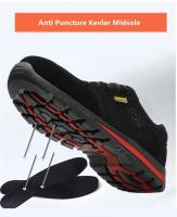 Zapatos de trabajo ligeros y transpirables para hombre, calzado deportivo de seguridad con protección y puntera de acero, verano - details 5