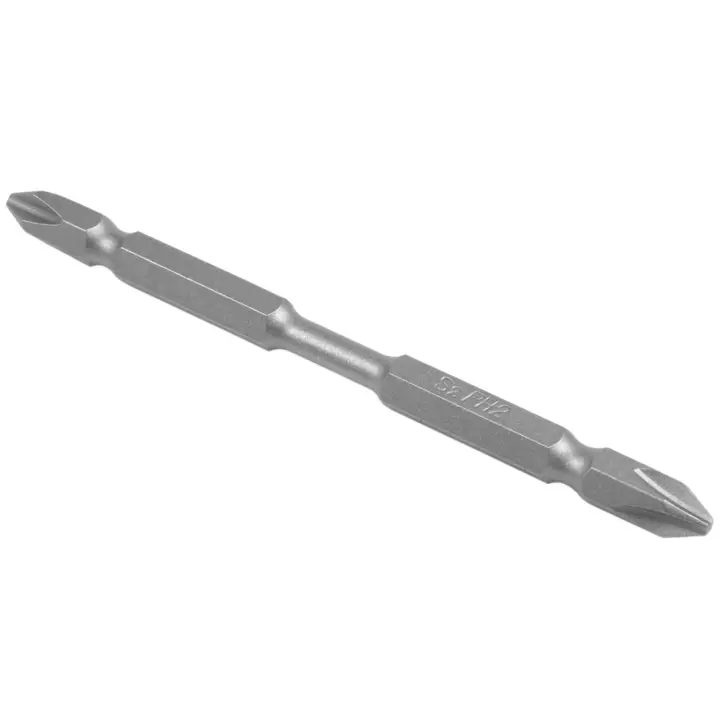 Juego de puntas de destornillador S2 de 5 piezas, 100Mm, destornillador de imán fuerte Phillips, vástago hexagonal de doble cabeza con anillo de acero magnético - 1