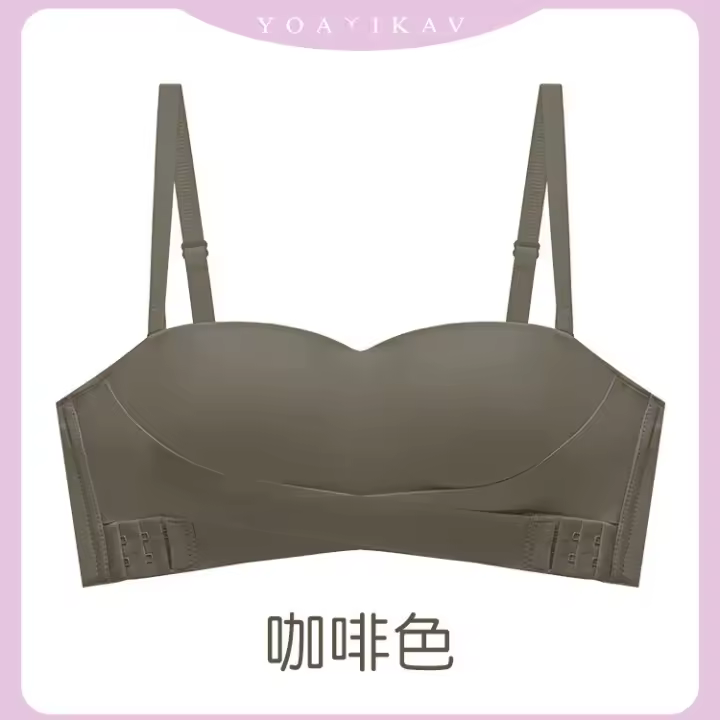 Ropa interior sin tirantes para mujer, sujetador invisible con envoltura de tubo superior antideslizante - 1