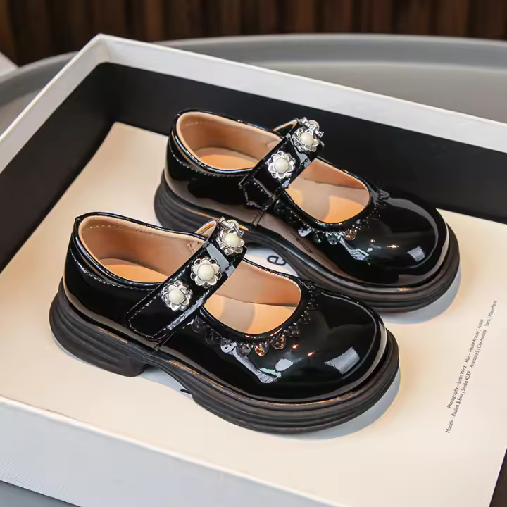 Zapato casual de cuero ligero para niña, Lolita, primavera y otoño, - 1