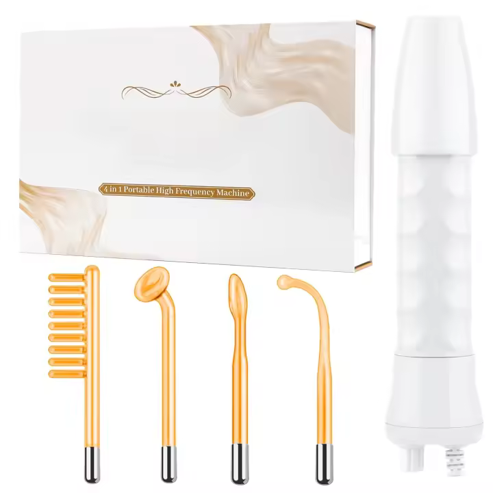 Máquina facial de alta frecuencia: máquina portátil de varita para la piel facial de alta frecuencia con 4 tubos diferentes - 1