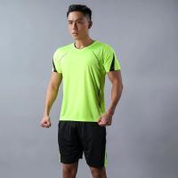 Camiseta de manga corta de seda de hielo para hombre, conjunto informal de secado rápido, pantalones cortos deportivos transpirables - details 10