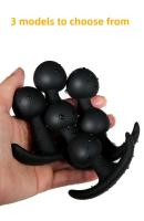 Juego de cuentas grandes y pequeñas de silicona, tapón Anal portátil, masaje de próstata, punto G, juguete sexual para hombre y mujer - details 6