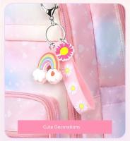 Mochila escolar arcoiris para niñas,Bonita mochila escolar,Regalo para estudiantes de primaria,Mochila escolar infantil - details 3