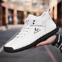 Zapatos Casuales de Cuero Hechos a Mano para Hombre 2024 Zapatillas Deportivas Transpirables para Exteriores - details 20