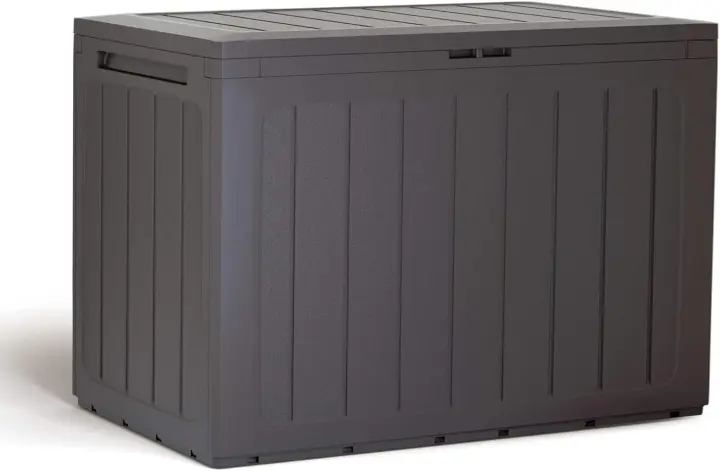 jardin 190 litros Boardebox de plastico en color antracita 78 x 43,3 x 55 cm - 1