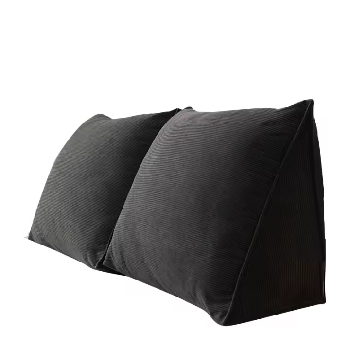 Almohada de cuña pequeña para cabecera, almohada de lectura para sentarse en la cama, respaldo para adultos, cojín triangular, cojín para sofá cama - 1