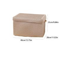 Caja de almacenamiento minimalista de estilo japonés, plegable con asa, caja de clasificación, cesta de almacenamiento creativa de gran capacidad, llave - details 0