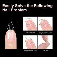 100 UDS punta de gel suave prensada en cuadrado de almendra herramienta de extensión artificial completa uñas postizas accesorios DIY - details 3