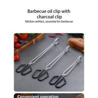 Herramienta para parrilla de carbón al aire libre, Clip para parrilla de carbón extendido de hierro, Clip para parrilla de carbón portátil para barbacoa, pinzas para fuego - details 0