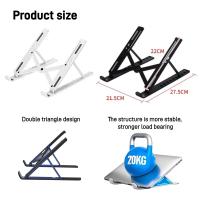 Soporte plegable para ordenador portátil, accesorio para escritorio, ángulos ajustables, Compatible con todos los portátiles - details 5