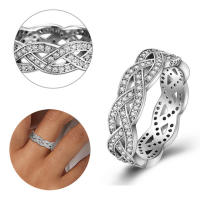 Anillo de Plata de Ley 925 con forma de sol y Luna estrellada misteriosa para mujer, joyería de boda, anillos, regalos - details 0