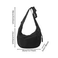 Bolso cruzado informal de lona para mujer, bolso de hombro negro, bolso de gran capacidad, bolso de compras de viaje para hombre - details 1