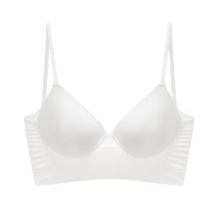 Lencería Sexy sin Espalda para Mujer Ropa Interior con Escote en V Profundo, Sujetador de Resalto Invisible de Espalda Baja - 1