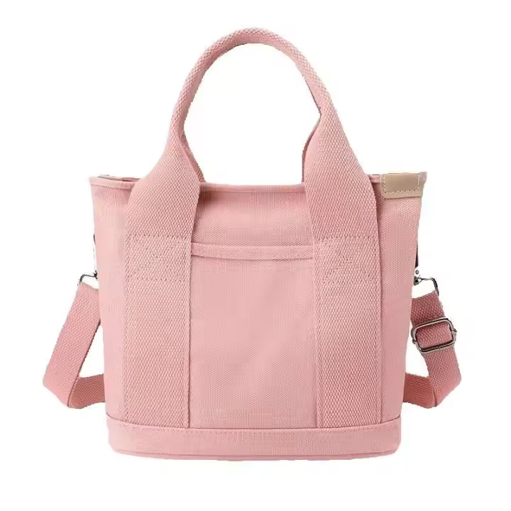 Bolso de hombro para mujer con múltiples bolsillos y cremallera hecho a mano - 1