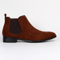 Botas Chelsea para hombre, zapatos para hombre con cabeza cuadrada pequeña, botas cortas para hombre de moda versátil, botines - details 6