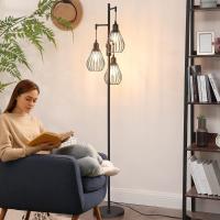 Lámpara de Pie LED Regulable Lámpara de Pie Vintage de 3 Luces con Bombillas E27 - details 22