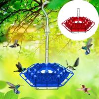 Dispensador Automático para Mascotas Comedor Hexagonal Colgante con Anzuelo - details 0