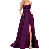 Graduación para mujer, elegante largo con diseño sin espalda, vestidos formales de talla grande - details 6