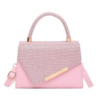 Elegante Bolso Cruzado de Synthetic Pequeño Cuadrado con Herrajes Dorados - details 0