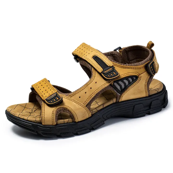 Sandalias deportivas con punta abierta para hombre, sandalias antideslizantes para exteriores, ligeras, deportivas, informales, para playa - 1